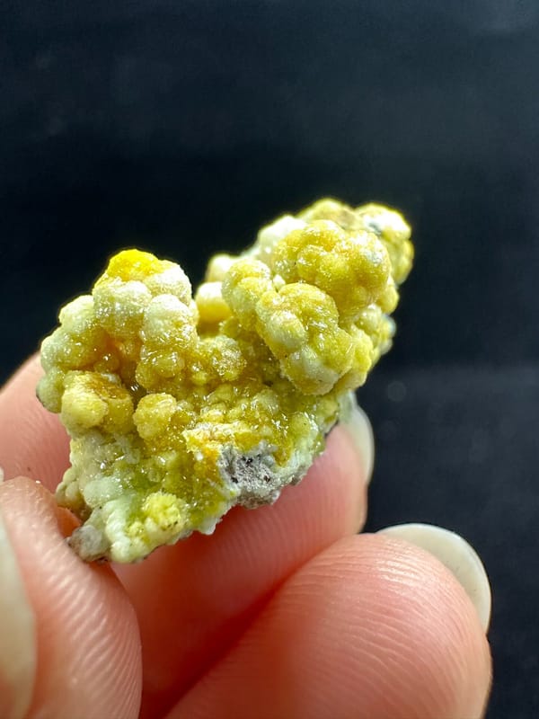 Pyromorphite from Shizhuyuan, Hunan, China, individual mineral specimen view 6