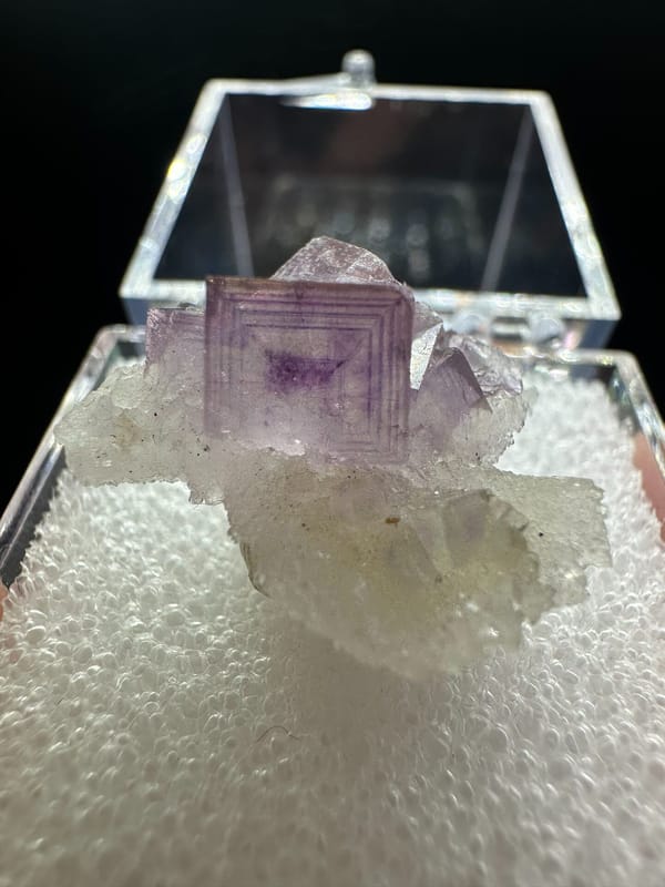 Fluorite from Anhui, China, individual mineral specimen view 1