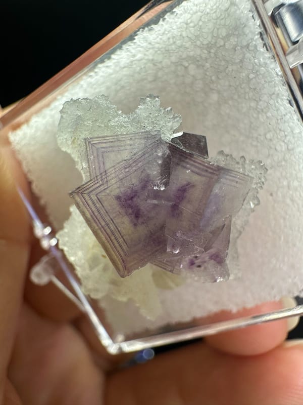 Fluorite from Anhui, China, individual mineral specimen view 2