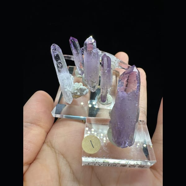 Double-Terminated Quartz Assortment - complete view