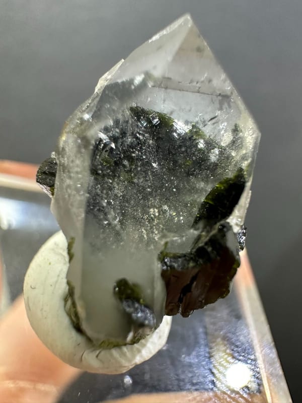 Epidote from Pakistan, individual mineral specimen view 2