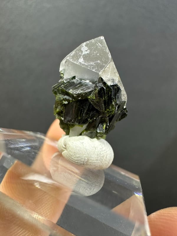Epidote from Pakistan, individual mineral specimen view 3