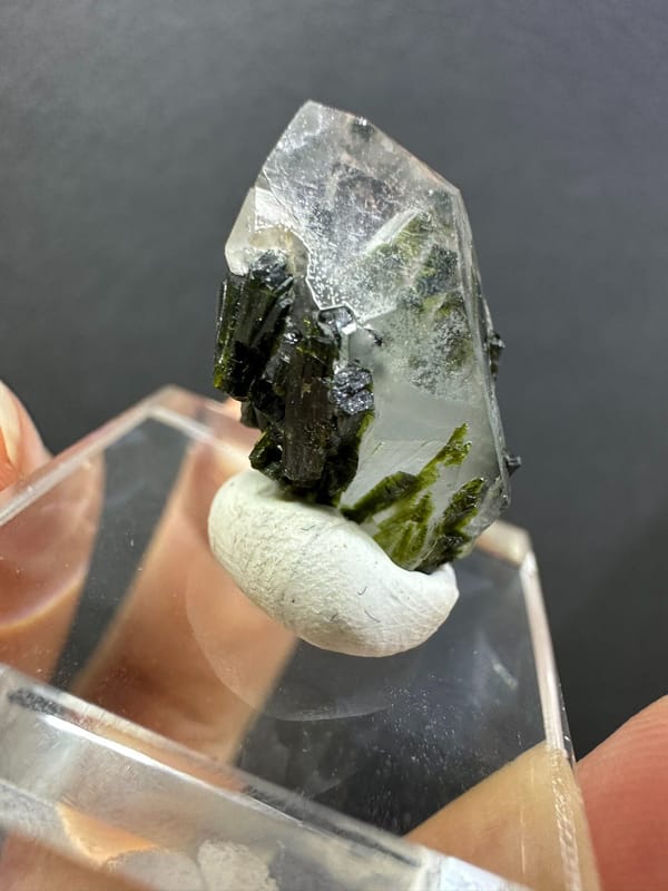 Epidote from Pakistan, individual mineral specimen view 4