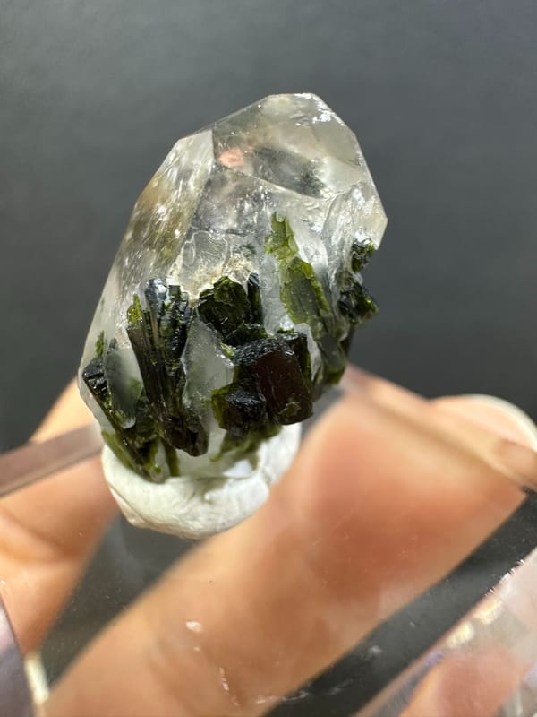Epidote from Pakistan, individual mineral specimen view 5
