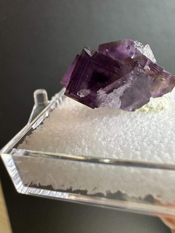 Fluorite from Anhui, China, individual mineral specimen view 2