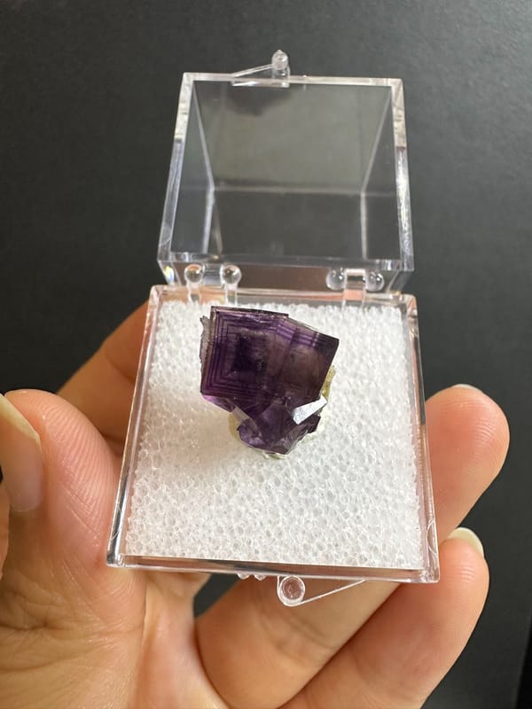 Fluorite from Anhui, China, individual mineral specimen view 3
