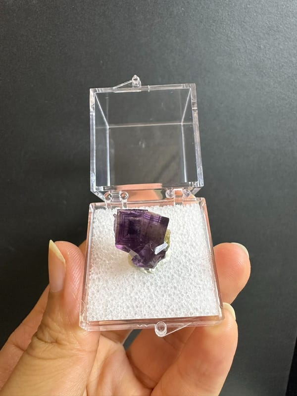 Fluorite from Anhui, China, individual mineral specimen view 4