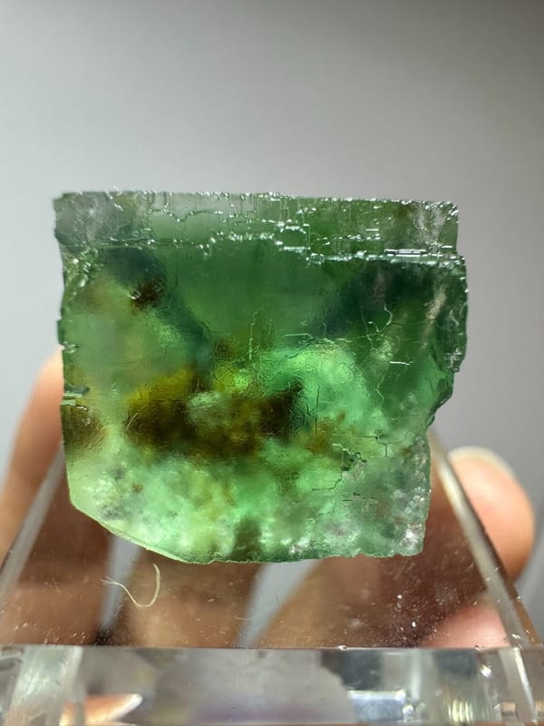 Fluorite from Namibia, individual mineral specimen view 1