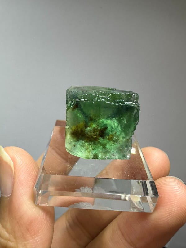 Fluorite from Namibia, individual mineral specimen view 2