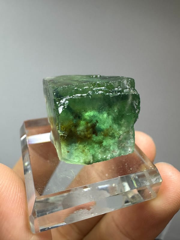Fluorite from Namibia, individual mineral specimen view 4