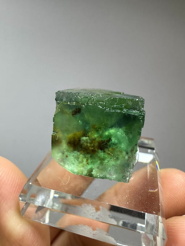 Fluorite from Namibia, individual mineral specimen view 5