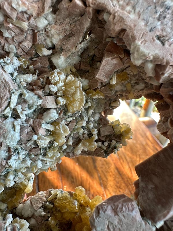 Zeolite from Fujian, China, individual mineral specimen view 3