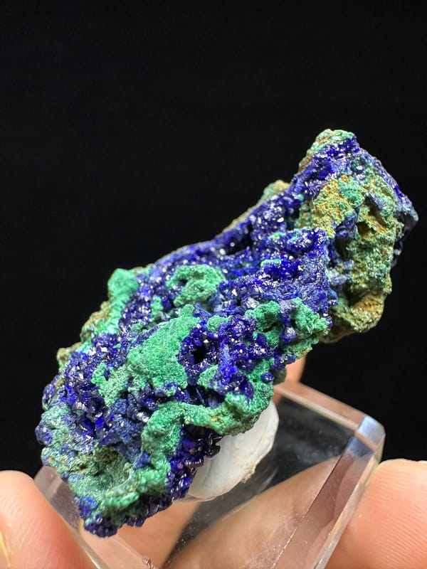 Azurite from Anhui, China, individual mineral specimen view 5