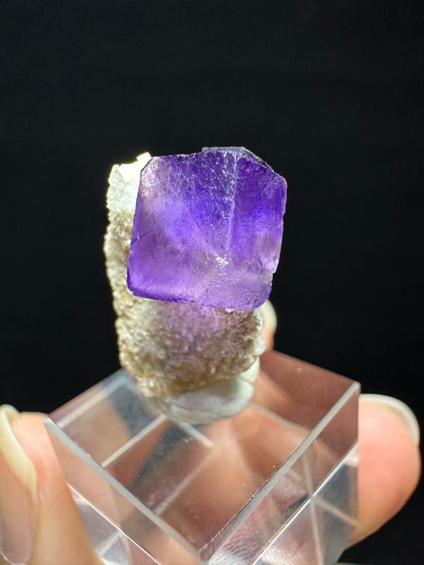 Fluorite from Xinjiang, China, individual mineral specimen view 1