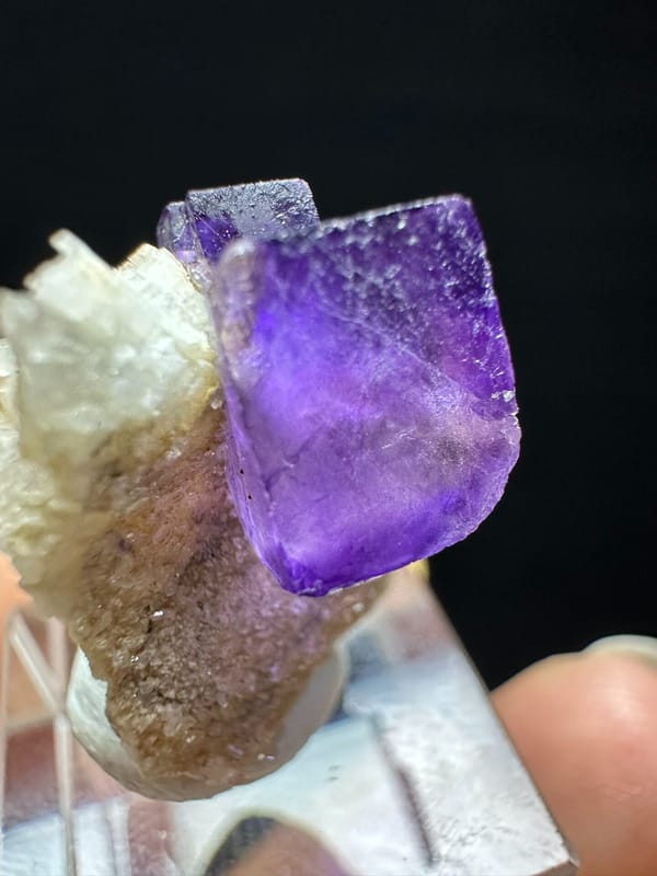 Fluorite from Xinjiang, China, individual mineral specimen view 2