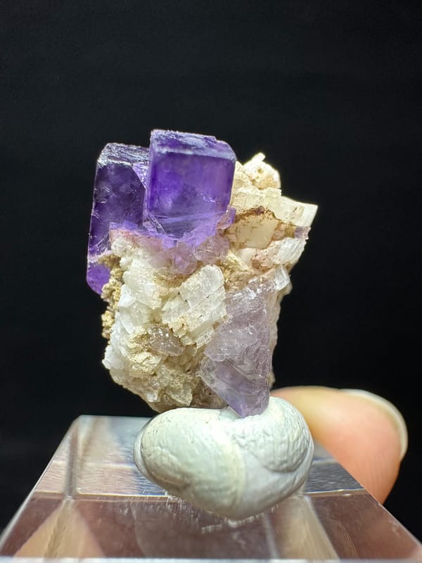 Fluorite from Xinjiang, China, individual mineral specimen view 4