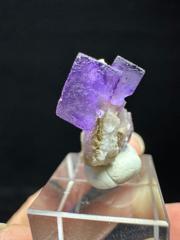 Fluorite from Xinjiang, China, individual mineral specimen view 5