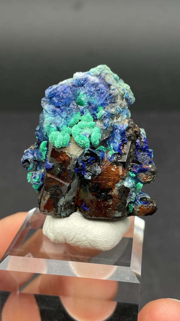 Hydrozincite with Quartz — Morocco