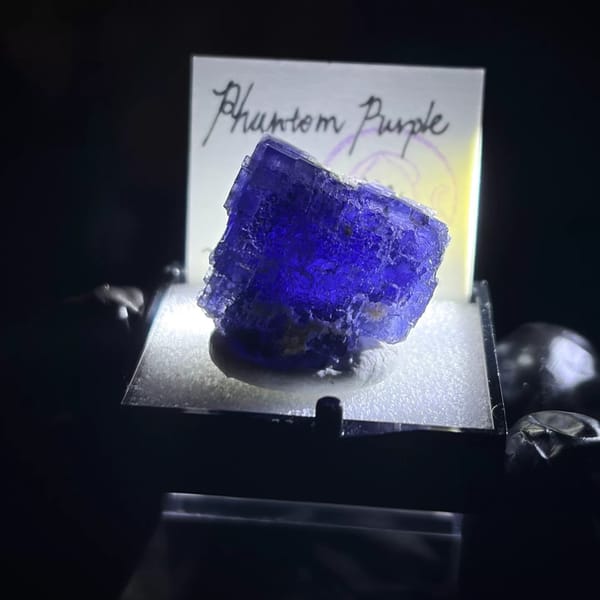 Fluorite specimen from Xinjiang, 2.3 × 1.8 cm, photo 6 of 8