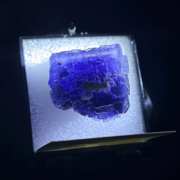 Natural fluorite crystal from Xinjiang, collector mineral specimen, photo 7 of 8