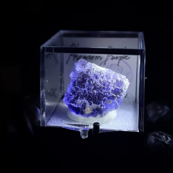 Raw fluorite crystal from Xinjiang, mineral specimen, photo 8 of 8