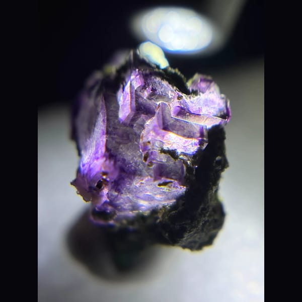 Fluorite specimen from Yaogangxian, natural raw crystal, photo 6 of 7