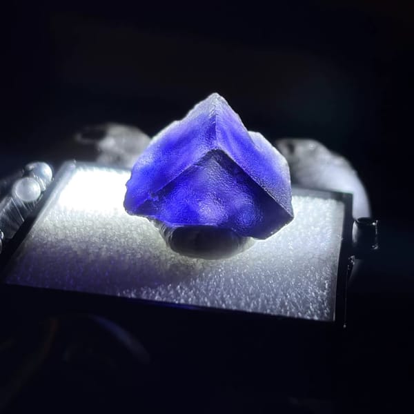 Fluorite crystal from Aksu, raw mineral specimen for collectors, photo 2 of 6