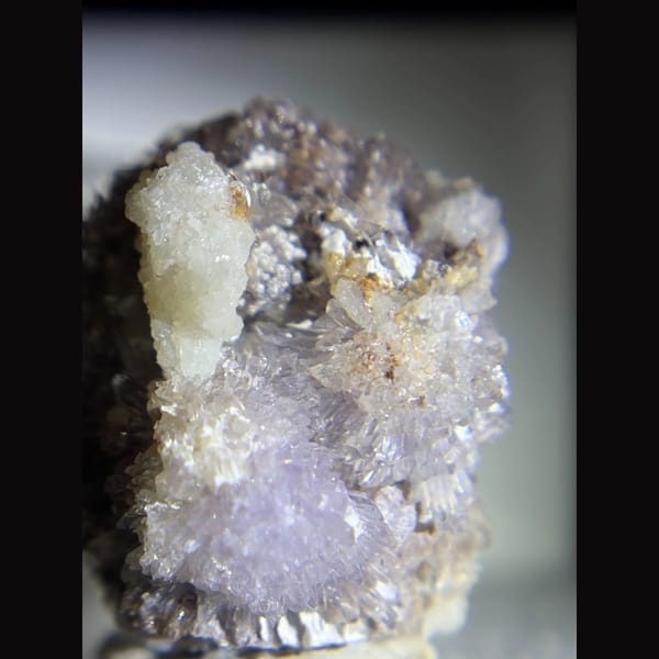 Lavender creedite crystal spray from Dachang, Guizhou, China, natural mineral specimen, photo 1 of 4