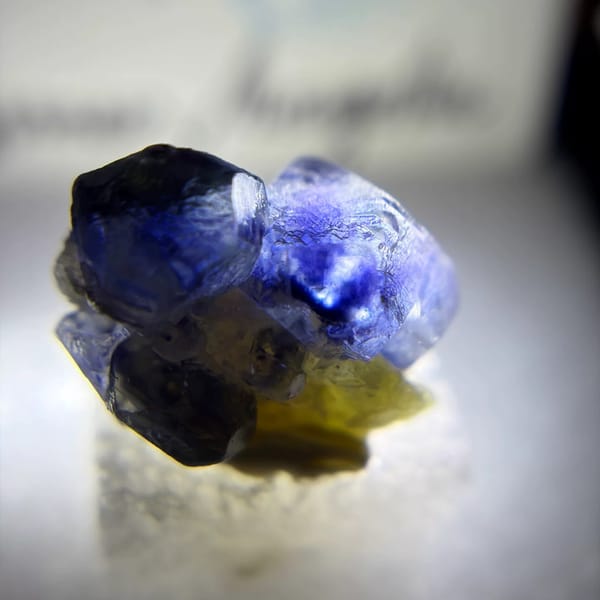 Blue-violet fluorite from Yindu, Inner Mongolia, China, natural mineral specimen, photo 1 of 3