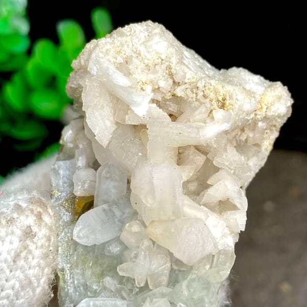 Pyrite cubes on white quartz and dolomite from Shangbao Mine, Hunan, China, view 5 of 9