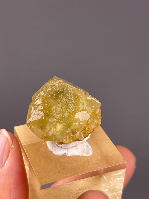 Unidentified specimen from Daye, Hubei, China: back face with fine uneven surface texture.
