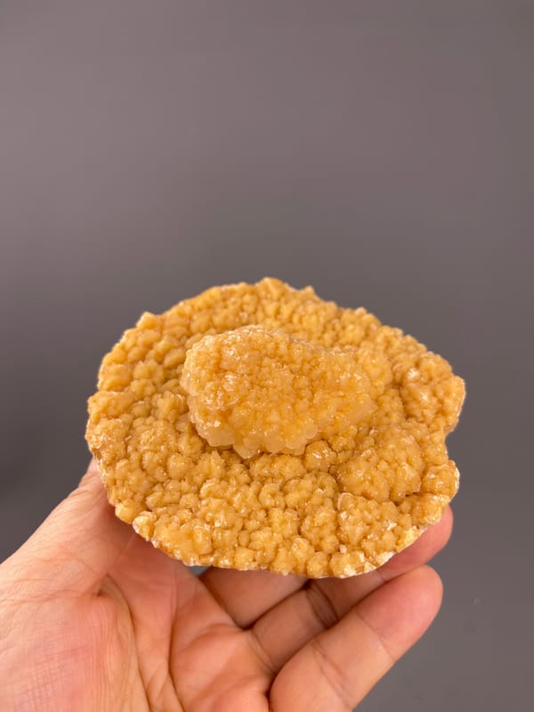 Unidentified specimen from Yunnan, China: low angle showing the raised center above the rim.