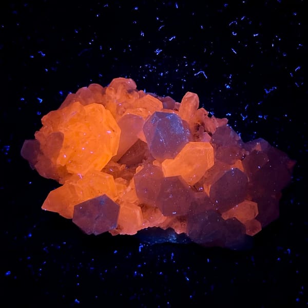 White quartz cluster with hexagonal calcite plate from Fujian, China, view 2 of 12