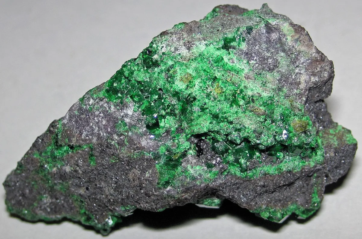 Demantoid from Ural Mountains, Russia