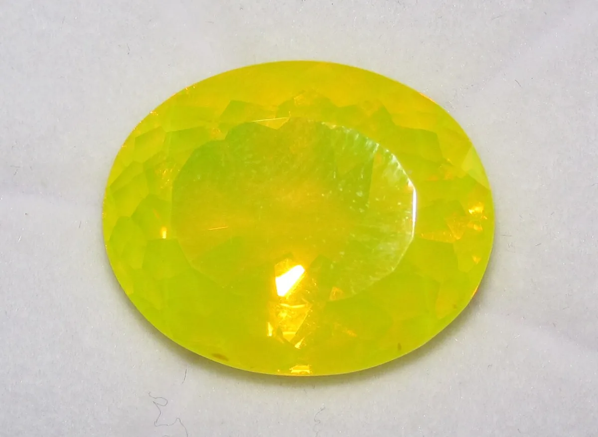 Fire opal specimen